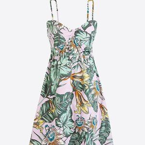 J. Crew Floral Print Dress - Green and Pink